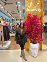 Fur Cheetah coat With Belt (FUR-2)