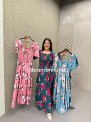 Rayon Floral Dress (DRESS-272)