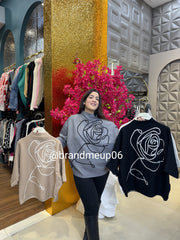 WOOLEN ROSE TOP (IMP-470)