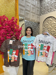 Rhinestone Cotton Tshirt (TEE-114) SNUPY