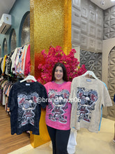 Rhinestone Cotton T-Shirt (TEE-134) MAKY GLASSES