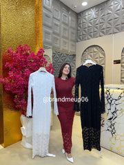 Designer Lace Dress (PRM-383)