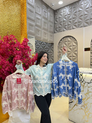 Embroidery Shirt Bow (PRM-281)