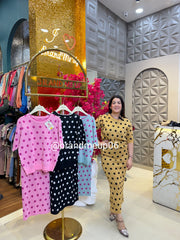 Polka Top & Skirt Set (PRM-165)