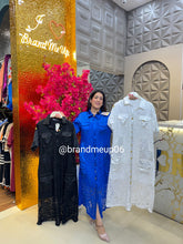 Lace Dress With Golden Button (PRM-455)