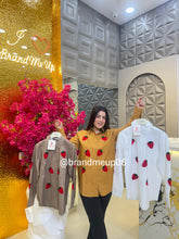 Strawberry Embroidery Cotton Shirt (PRM-458)