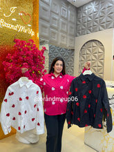 Cotton Heart Embroidery Shirt (PRM-460)