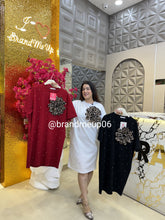 Rhinestone Imported Stretchable Dress With Pocket (PRM-478)