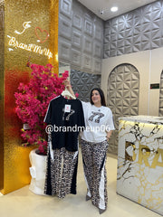 77 Cheetah Print Stretchable Cord (PRM-498)