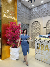 Denim Lace Dress With Pocket (PRM-499)