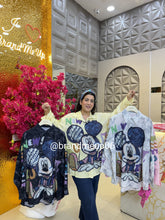 Imported Linen Rhinestones Cartoon Shirt (PRM-507) NEW U