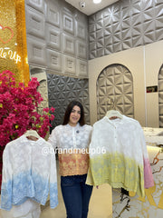 Ombre Embroidery Shirt Floral (PRM-521)