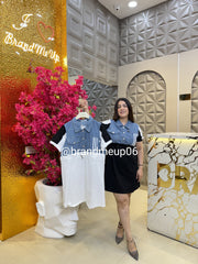 Denim Dress With Adjustable (PRM-527)