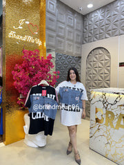 Denim Designer Dress (PRM-533)