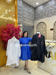 Designer Rhinestone Dress With Belt And Inner (PRM-545)