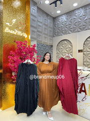 Kaftan Rhinestone Dress With Belt (PRM-549)