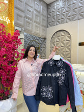 Cotton Shirt With Designer Flower (PRM-559)