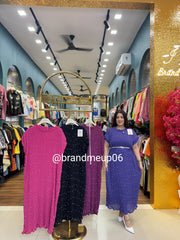 Imported Pearl Designer Dress With Belt (PRM-574)