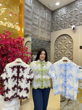 Cute Summer Embroidery Shirt Bow (PRM-582)