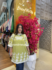 Cotton Embroidery Long Top (PRM-581)
