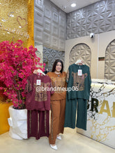 Stretchable Imported Cord Set With Cheetah Rhinestones (PRM-609)