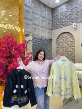 Cotton 3D Flower Embroidery Shirt (PRM-652)