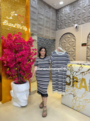 Stripe Summer Knit Dress (691)