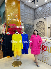 CUTE FRILL HEART DRESS WITH POCKET (PRM-737)