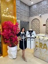 SUMMER KNIT DRESS WITH DETACHABLE BOW (PRM-741)