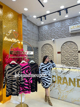 WOOLEN LONG DRESS ZEBRA (IMP-529)