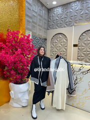 WOOLEN DRESS WITH SHAWL (IMP-536)
