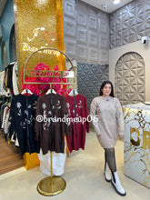 SEQUENCE LEAF WOOLEN DRESS WITH BELT (IMP-574)