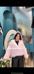 GLITTERY FUR JACKET (IMP-579)