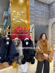 2 LAYER FUR PONCHU (CODE-8855) (IMP-649)