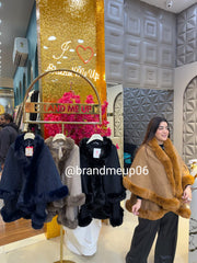 2 LAYER FUR PONCHU (CODE-8855) (IMP-649)