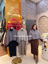 WOOLEN DRESS WITH CAPE (IMP-670)