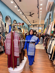 WOOLEN DESIGNER DRESS STOLE WITH BELT (IMP-668)