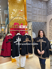 PREMIUM WOOLEN COAT WITH DESIGNER SLEEVES (IMP-677)
