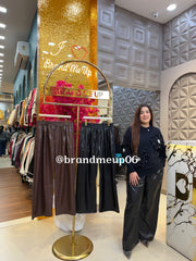 PLAZZO LEATHER PANT (CODE-026) (IMP-708)