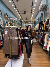 LEATHER HIGH WAIST SKIRT (CODE-8924) (IMP-707)