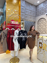 WOOLEN DRESS WITH BELT (IMP-718) 3FLOWER