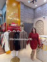 WOOLEN DRESS WITH BELT (IMP-719) SMALL EMBO