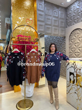 SEQUENCE WOOLEN DRESS (IMP-736) ROSE EMBROIDERY