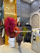 WOOLEN LONG PRINTED DRESS (IMP-739) WEB PATTERN