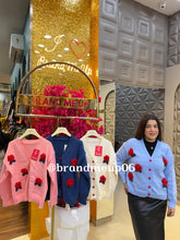 WOOLEN CARDIGAN COLOR BUTTON (IMP-750) ROSE