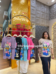 COTTON RHINESTONE CUTE T-SHIRT (TEE-183) (CODE-6005)