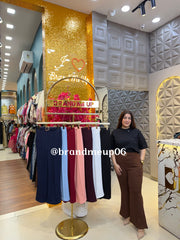 PLAIN BUCKLE PANT (PRM-842)