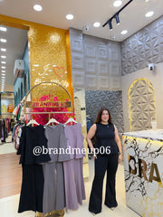 Peplum Top With Pant (PRM-856)