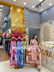PRINTED FRILL DRESS (DRESS-351) BIRDY