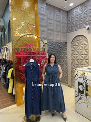 'AURA' DENIM DRESS (PRM-893)